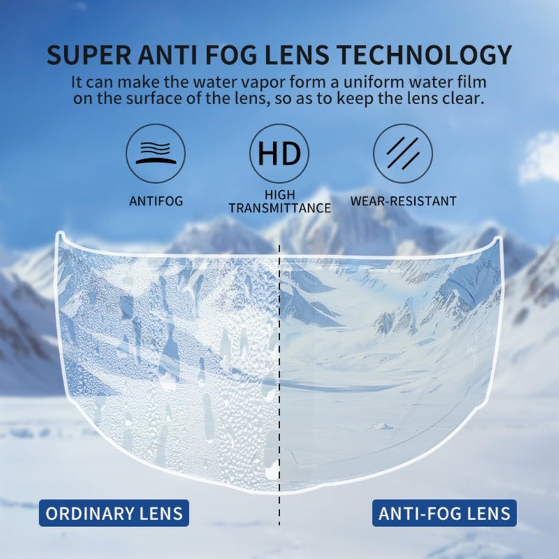 Logto Compatible with LS2 FF353/320/328/800 Helmets Visor Tint Replacement Motorcycle Helmet Face Shield (Anti Fog Visor-Transparent) - Image 3